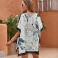 thumbnail image 5 of Marble Texture Women's Swimsuit Coverup Summer Beach Cover Up Bathing Suit Dress, 5 of 6