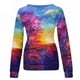 thumbnail image 3 of Sudadera navideña para mujer con estampado de copos de nieve, camisetas, camisetas, sudadera de cuello redondo de manga larga Pompotops gfhjh9266, 3 of 4