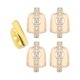 thumbnail image 3 of 5 piezas de parrillas dentales reutilizables para disfraz de rapero, para hombres y mujeres, para cosplay. Oro, 3 of 8