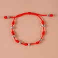 thumbnail image 3 of PEACNNG Hand-woven 7-knot Adjustable Bracelet Luck Red Rope Bracelet Beads Braided Bracelet, 3 of 5