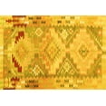 thumbnail image 1 of Ahgly Company Indoor Rectangle Southwestern Yellow Country Area Rugs, 6' x 9', 1 of 4
