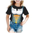 thumbnail image 1 of WEAIXIMIUNG Vêtements pour Adolescentes Mode Festival Imprimé Col Rond Manches Courtes T-Shirt Décontracté (4), 1 of 3