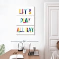 thumbnail image 3 of Elephant Stock Nursery Play All Day Wall Art - Vertical Multi Panel Canvas - Kids Room Wall Decor - Kids And Nursery Multi Panel - White And Blue Decor - 20" x 32", 3 of 8