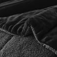 thumbnail image 6 of JML Sherpa Fleece Bed Blankets, Black Thick Warm Borrego Cal King Blanket for Bed, 87"x95", 6 of 7