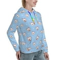 thumbnail image 6 of Lsque French Bulldog Head Pattern Casual Women's Hoodie,Hooded Sweatshirt with Kangaroo Pocket,Pullover Hoodie with Eye-catching Drawstrings-Small, 6 of 7