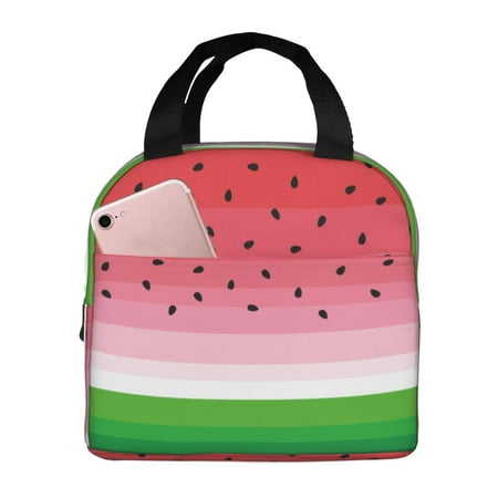 Insulated Lunch Bag for Women Men - Watermelon Leakproof Cooler Lunch Box for Women Men  Lunch Tote Bags for Work School Picnic Travel