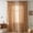 Terracotta, variant on PixelForge Floral Linen Curtain, Farmhouse Curtain for Living Room, Light Filtering Rod Pocket, 1 Panel, Sage Green, 52"W x 84"L