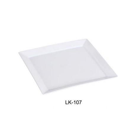 

Yanco LK-107 7.25 in. Porcelain Square Plate Bone White - Pack of 36