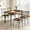 Retro Brown, variant on Dining Table Set for 4, 5-Piece Kitchen Table and Chairs, Rectangular Dining Room Table Set with 4 Chairs, Space-Saving Kitchen Table Set for Small Space,Dinette,Apartment,Retro Brown