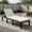 White, variant on Resenkos Outdoor Chaise Lounge Chair, Patio Rattan Lounge Chair Chaise Couch Cushioned Height Adjustable-White, Portable Recliner for Lawn Garden Beach Yard, White