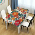 thumbnail image 4 of Yayeee Tablecloths 60" x 90" Rectangle Wrinkle Resistant Party Table Cover, Orange Japanese Flowers Pattern, 4 of 8