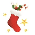 thumbnail image 2 of Christmas Static Sticker Fridge Window PVC Decal Home Office static sticker; Christmas static Shop Self-adhesive Decoration, Christmas Sock, 2 of 8