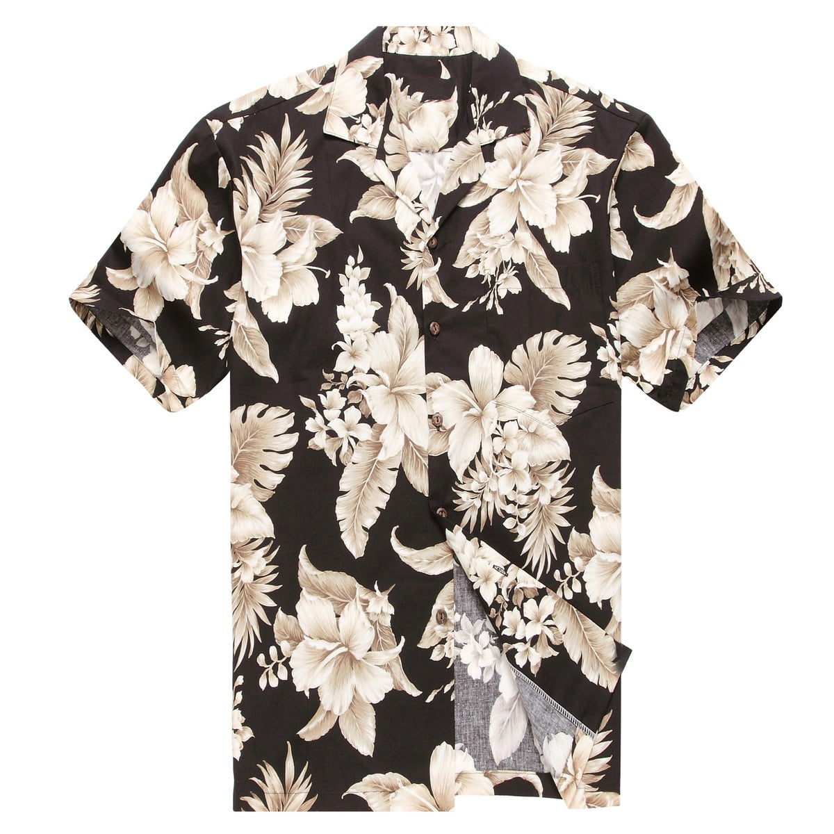 Made in Hawaii Men's Hawaiian Shirt Aloha Shirt Cluster Floral Palm in ...