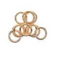 thumbnail image 1 of Abbracc 10 Pcs Crochets à Pression Ronds 28mm Mousqueton Porte-Clés Doré, 1 of 9