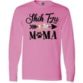 thumbnail image 3 of Inktastic Shih Tzu Mama with Flowers and Arrow Long Sleeve T-Shirt, 3 of 5