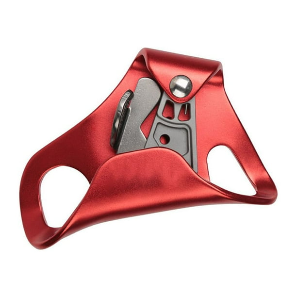 Eigraketly Herramientas de fijador de ascenso de cuerda de escalada, equipo elevador de aleación de aluminio, cuerdas de espeleología de Color sólido, Escalada Rojo Eigraketly OD026823-04