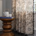 thumbnail image 3 of Rideaux Boho pour Salon, Rideaux en Lin Style Ferme, Draperies pour Chambre, Rideaux Longueur 84 Pouces, 3 of 4