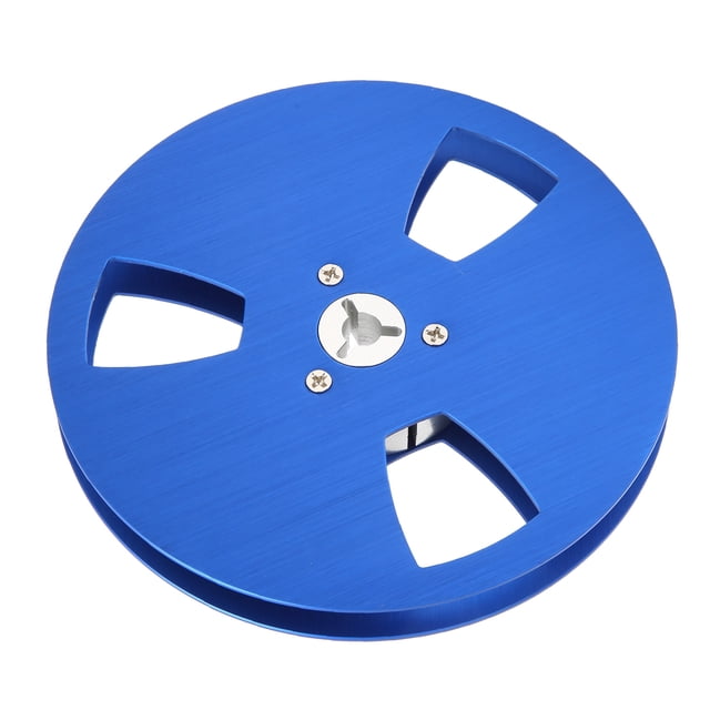 1/4 5 Inch Empty Reel, 3 Hole Aluminum Alloy Opening Machine Parts Take Up Reel to Reel Tape Recorder Accessory for Nab