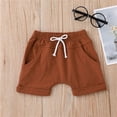 thumbnail image 2 of Vedolay Toddler Girl Short Set Toddler Girls Clothes Summer T-Shirt and Shorts Set,Brown 6-12 Months, 2 of 5