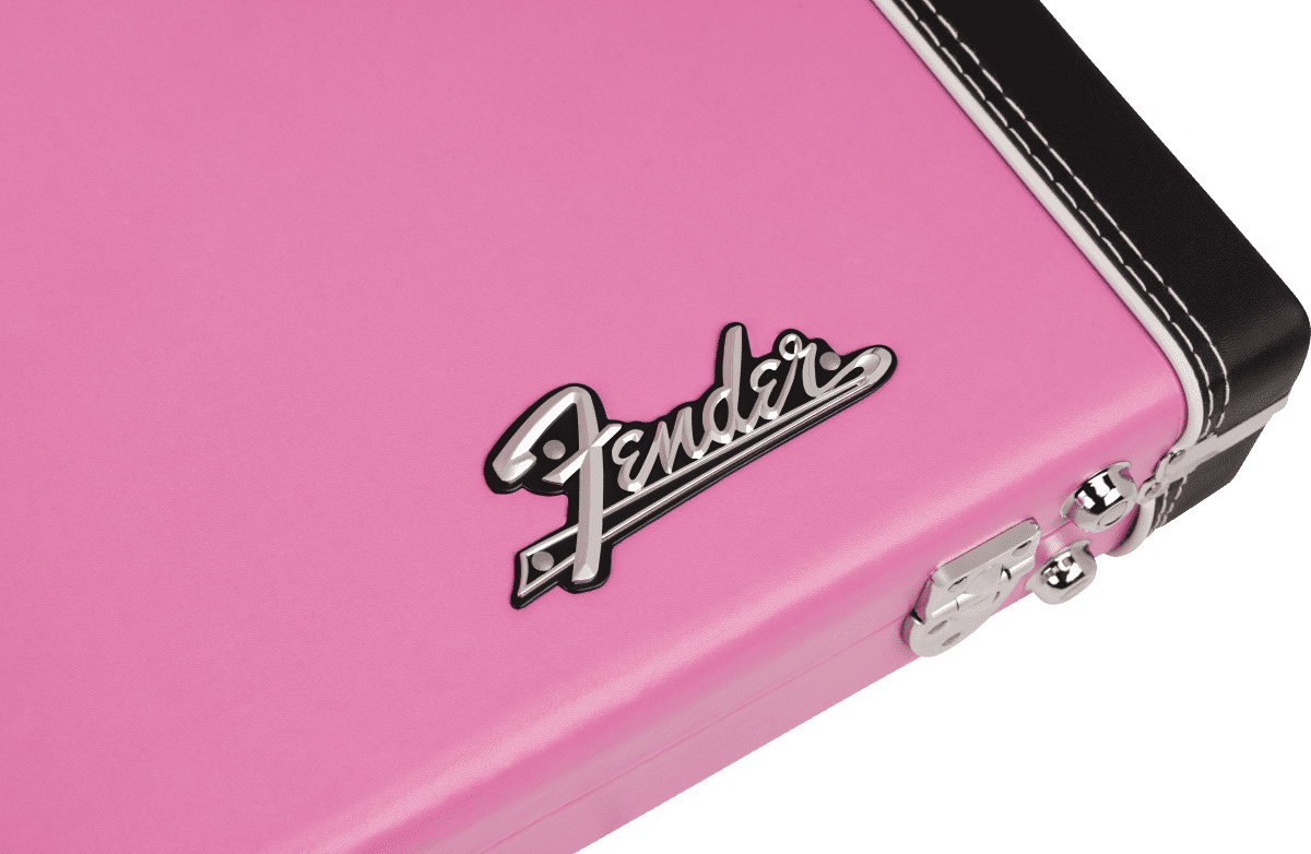 Fender Joe Strummer Signature Stratocaster/Telecaster Molded Guitar Hard Case, Pink Leopard
