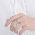 thumbnail image 4 of Anillo HUOGUO Fashion con diamante blanco natural tamaño 5, 4 of 4