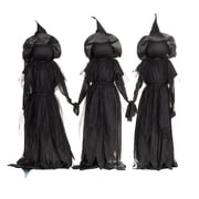 Evergreen Set of 3 LED Lighted Halloween Witch Stakes, 4' Tall for Garden Lawn or Patio
