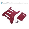 thumbnail image 2 of Yeacher SSS Electric Guitar Pickguard Set with Back Plate Screws Pick Guard for American ST Style Guitars Red Pearl, 2 of 8