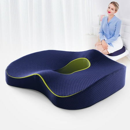 

Seat Cushion Memory Foam Chair Pad Lower Back Pain Relief Ideal for Home Office
