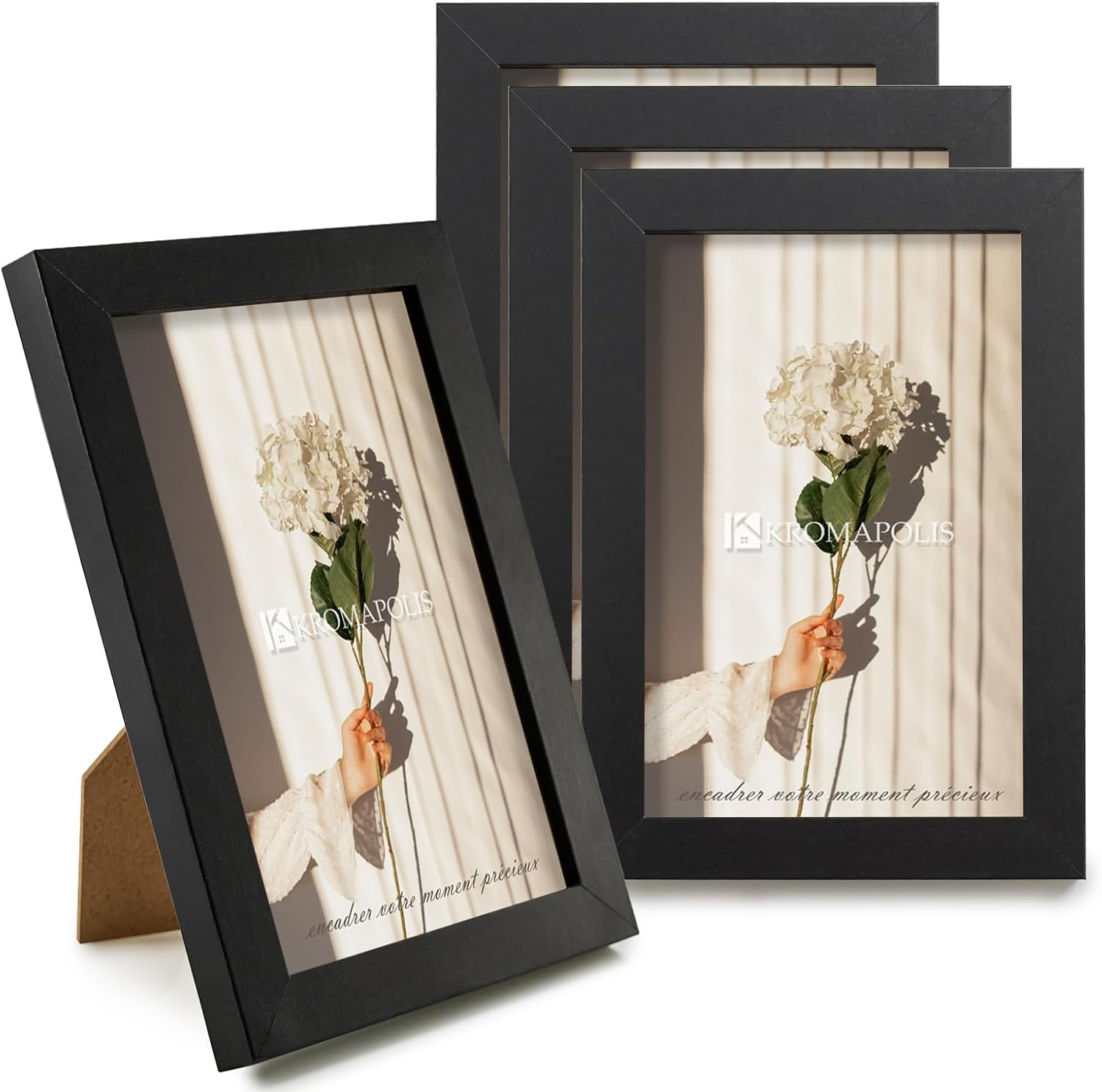 PLAVE PHOTOMATIC セット AIR-4x6 Picture Frame Set of 4, Photo Frame with HD Plexiglass