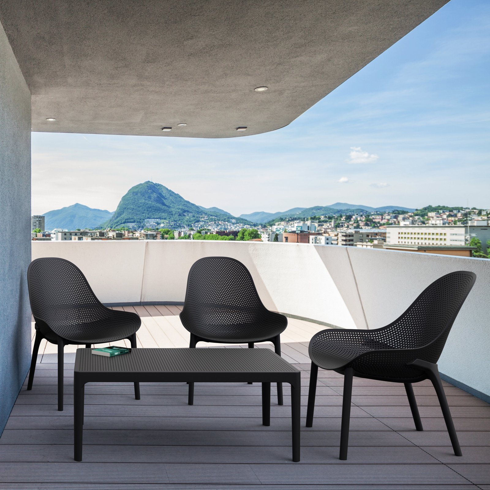 Compamia Sky Patio Chair in Taupe - image 4 of 11