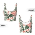 thumbnail image 5 of Kdxio Lilies Flowers Print Workout Crop Tank Top for Women Racerback Yoga Tank Tops Athletic Sports Shirts Exercise Undershirts, 5 of 9