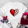thumbnail image 2 of Ichuanyi Women's Casual Love Letter Printing Short Sleeve T-Shirt Tops Fashion Crew Neck Valentine's Day Tee, 2 of 4