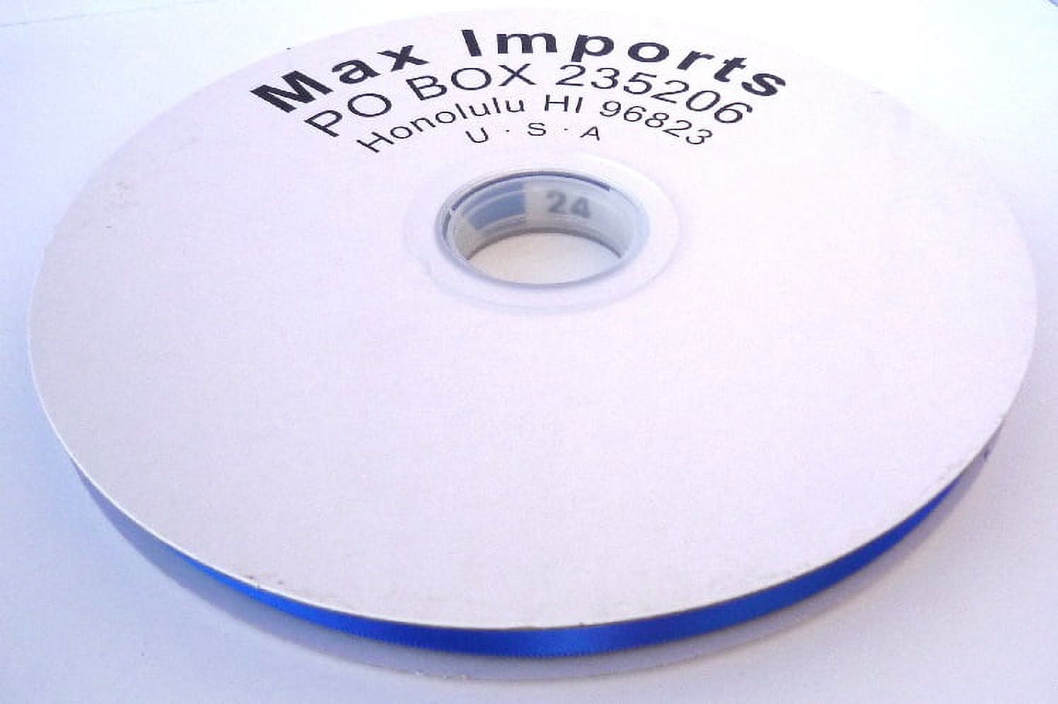 Maxport Corporation 3/8"Satin Royal Blue Ribbon, 100 Yd.