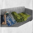 thumbnail image 5 of Tuscany Soft Flannel Fleece Blanket, Tuscany Italy Sunlight Homestead Plantation Farms Pathway Greenery Print, Cozy Plush for Indoor and Outdoor Use, 50" x 70", Sky Blue Apple Green, by Ambesonne, 5 of 5