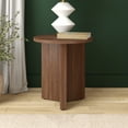 thumbnail image 3 of Evelyn&Zoe Scandinavian 20" Wide Satin Walnut Side Table, 3 of 5