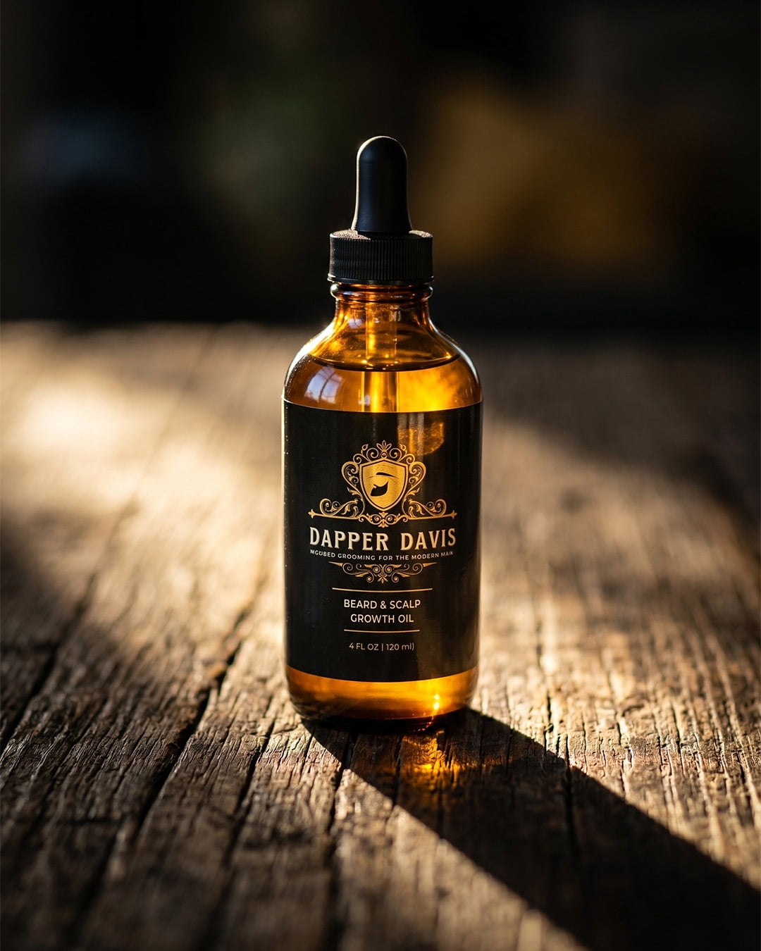 Dapper Davis Beard & Hair Growth Oil for Men – Natural Scalp and Beard Oil for Thicker Fuller Hair