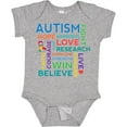 thumbnail image 3 of Inktastic Autism Support slogan Boys or Girls Baby Bodysuit, 3 of 5