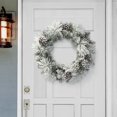 thumbnail image 4 of 24 in Flocked Berkshire Spruce Wreath 56 Tips Pine Cones, 4 of 4