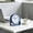 Blue, variant on 3.9" Analog Alarm Clock,Small Retro Desk Clock Battery Operated,Slient Metal Table Clock for Living Room Decor,Bedroom,Bedside,Shelf