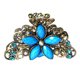 thumbnail image 2 of Señoras chica Rhinestone pelo agarre garra aleación abrazadera Clip mariposa flor sombreros Azul jinwen Abrazaderas de pelo de la mujer, 2 of 5