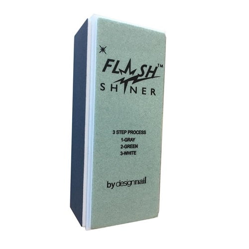 Design Nail Flash Shiner 3Way Shine Buffer Block 1pk