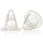 Evenflo 2 Pack Classic Winged Nipple, Medium Flow 3-6 Months