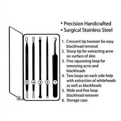 Equate Metal Acne-Removal Blemish Tool Set, 5 Pieces