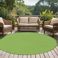 thumbnail image 5 of Fruit Green 6ft Round Rug, Farmhouse Solid Green Color Modern Art Non-Skid Rubber Backing Large Area Rugs - Living Room Bedroom Home Office, Indoor Floor Mat Carpets Washable Rug, 5 of 9