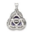 thumbnail image 4 of Sterling Silver Rhod-pltd Black FWC Pearl and White Topaz Pendant QP5184, 4 of 4