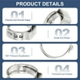 thumbnail image 3 of PEX Crimp Rings Single Ear Hose Clamps Stainless Steel Cinch Crimp Ring Pinch Clamps for Pex Tubing Pipe 1/2 Inch, 3 of 7