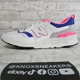 thumbnail image 4 of New Balance 997H Classic White Laser Blue Pink Sneakers CM997HAJ Men's Size 10.5, 4 of 6