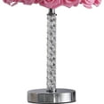 thumbnail image 4 of Benjara BM231814 Bloom Roses Drum Shade Table Lamp with Twisted Acrylic Base, Pink, 4 of 5