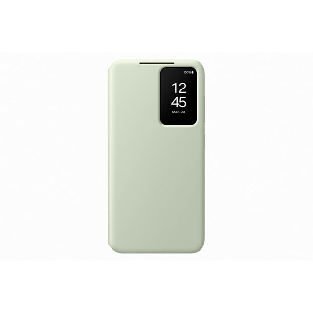 Funda para teléfono Samsung Galaxy S24 Smart View Wallet, color verde claro