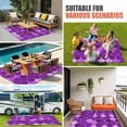 thumbnail image 4 of Purple Fish Scale Outdoor Rug for Patio/Deck/Porch, Non-Slip Large Area Rug 5 x 8 Ft, Modern Geometric Ombre Abstract Moroccan Indoor Outdoor Rugs Washable Area Rugs, Camping Rug Carpet Runner, 4 of 8
